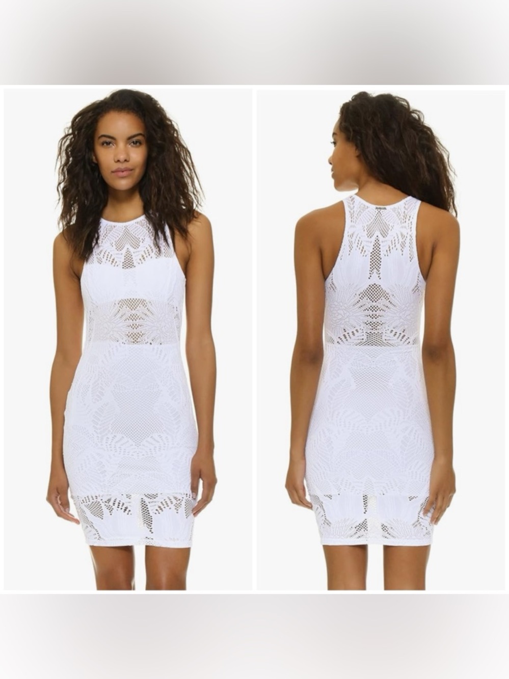 Mara Hoffman Lace Mini Cover-Up Dress